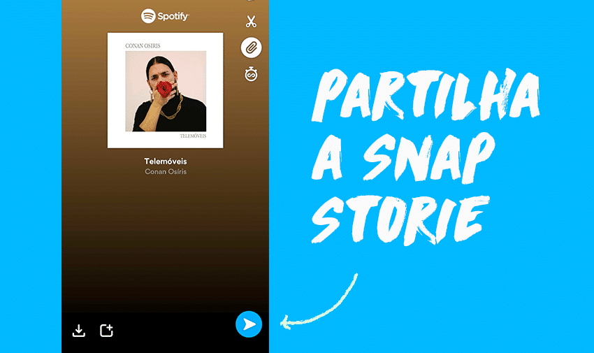 Como partilhar músicas no Snapchat