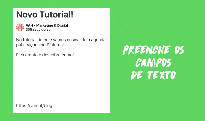 Preenche os campos de texto