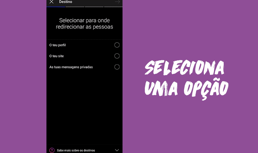 Seleciona uma opção