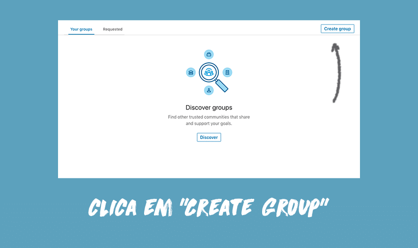 Clica em "Create Group"
