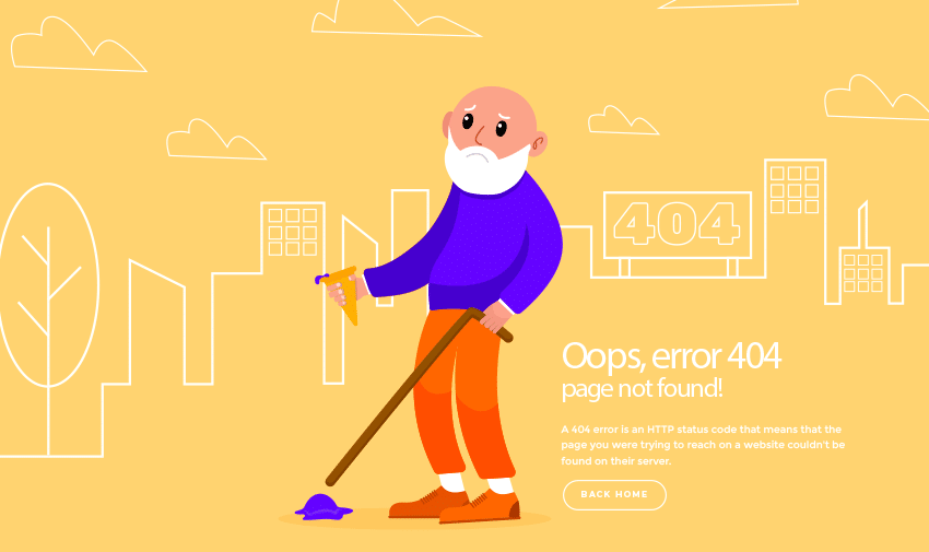 Erro 404 - Page not found