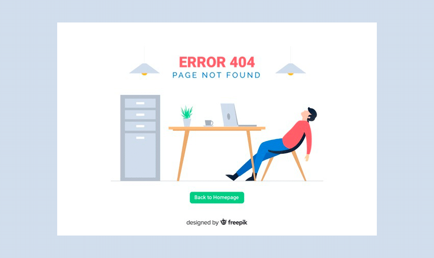 Erro 404 - page not found