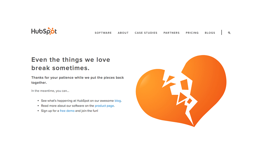 Exemplo da HubSpot