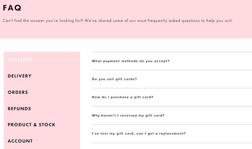 FAQs.
