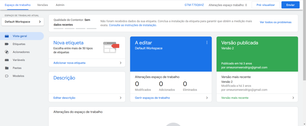 Instalar com Google Tag Manager