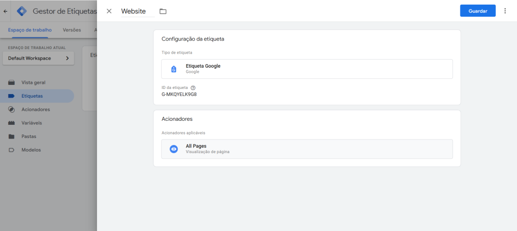 Configuração de Acionardores Google Tag Manager